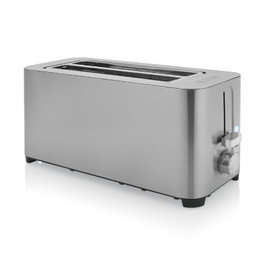 Princess 142402 Tostadora de Acero Inoxidable 1400W con 2 Ranuras Largas